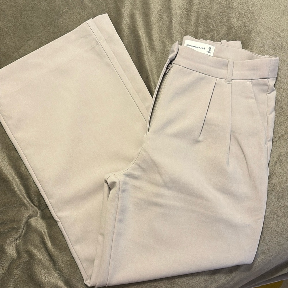 Abercrombie & Fitch cream Sloan Pants Tailored Trousers Size  28 6 short